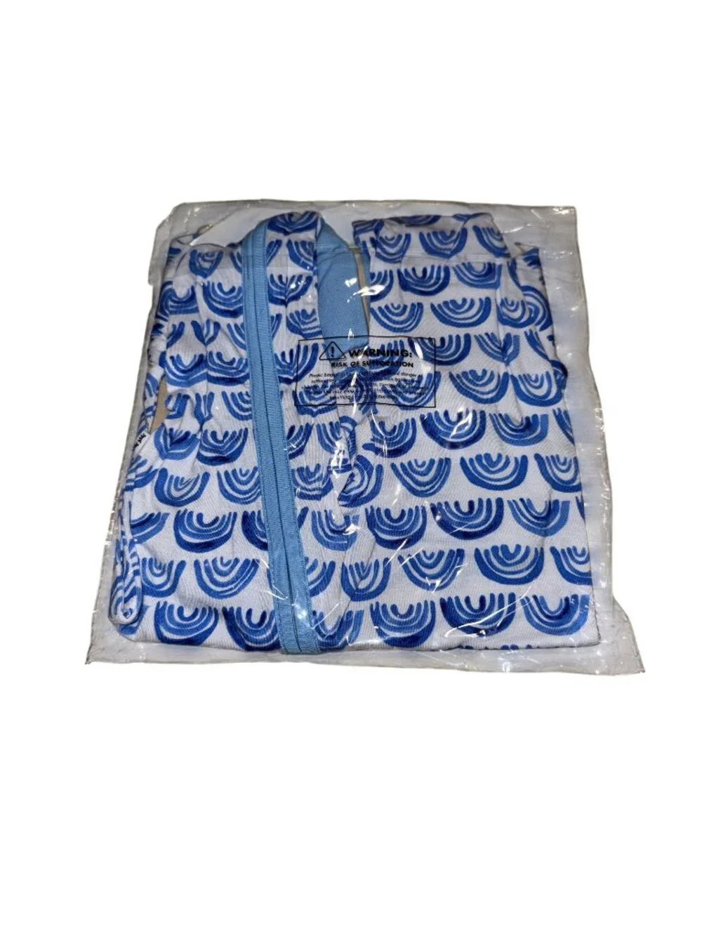 NWT Little Sleepies Blue Rainbows Zippy One Piece Baby Size 0-3 Months